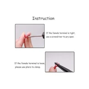 smseace 150 conectores de pala hembramacho terminal rojo_2