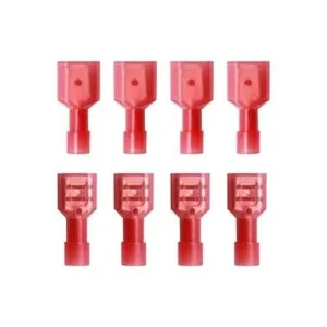 smseace 150 conectores de pala hembramacho terminal rojo_1