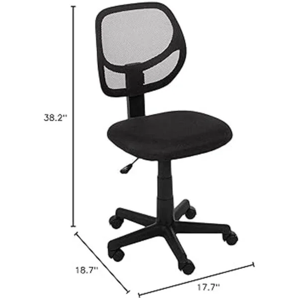 respaldo bajo malla tapizada ajustable silla giratoria_3