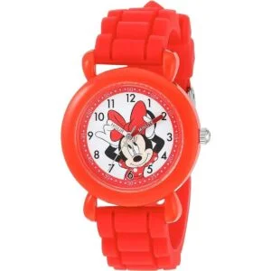 s Minnie Mouse plástico y silicona de cuarzo reloj_1