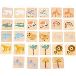 small foot 11696 Memory Safari hecho de madera con_5