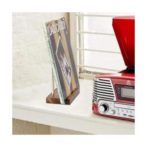 simesove Soporte de discos de vinilo de mesa soporte de