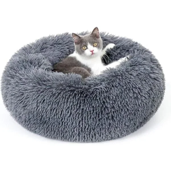 rabbitgoo Cama de gato para gatos de interior mullida y_1
