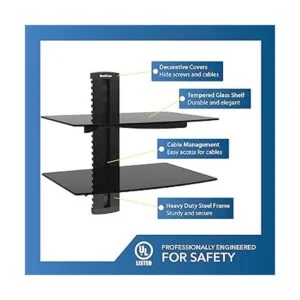 qualgear universal Estante triple soporte de pared para_2