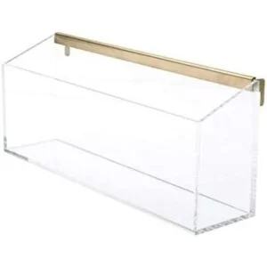russellhazel Acrylic Wall Valet Clear with GoldToned_1