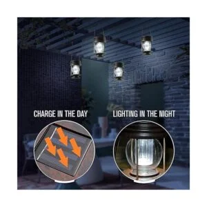 pearlstar Faroles solares colgantes para exteriores con_2