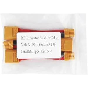 oliyin 3pcs hembra XT60 a macho xt30 adaptador de conector_5