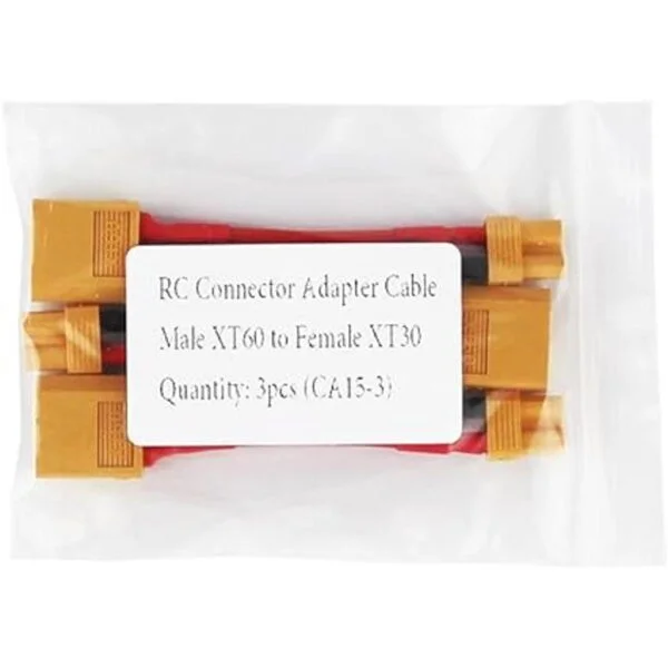 oliyin 3pcs hembra XT60 a macho xt30 adaptador de conector_5