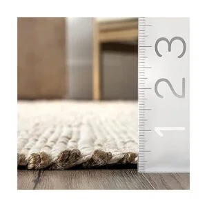 nuLOOM Elfriede Alfombra de yute sólida tejida a mano 2_2