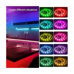 phopollo Luces LED de 65.6 pies de largo para dormitorio_2