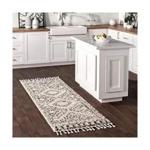 nuLOOM Vasiliki Alfombra de pelo largo estilo tribal_1