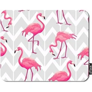 oFloral Flamingo Alfombrilla de ratón para juegos diseño_1
