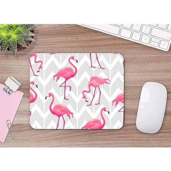 oFloral Flamingo Alfombrilla de ratón para juegos diseño_2