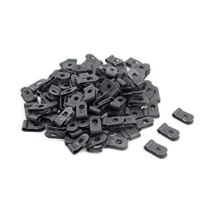 pcs Black Nylon Tornillo Alambre Clips RType Clip_1