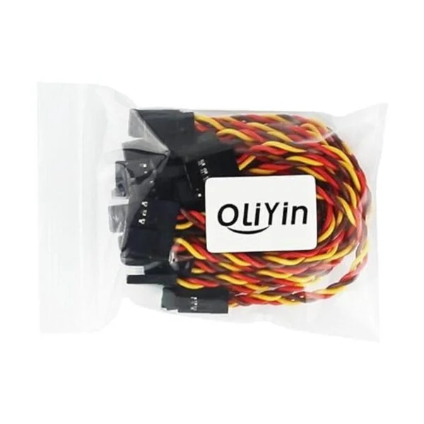 oliyin 20pcs macho a macho Plug Cableado trenzado 100 mm
