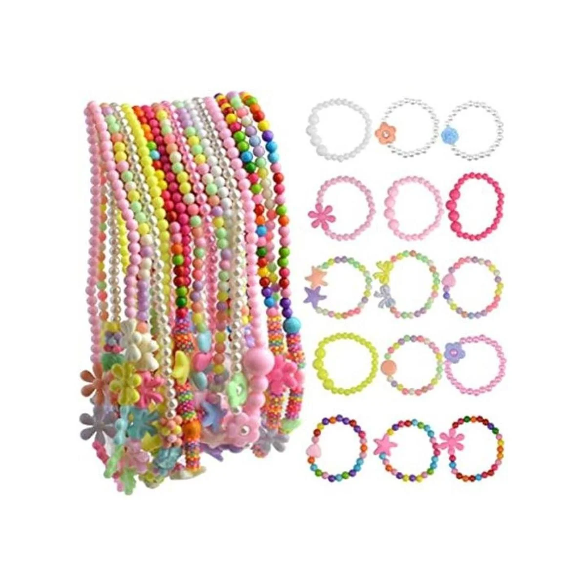 obmwang Juego de 30 pulseras de princesa juego de joyería_1