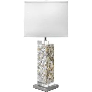 nuLOOM Houston Lámpara de mesa de mosaico de cristal y_1