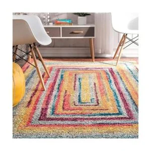 nuLOOM alfombra contemporánea geométrica laberinto