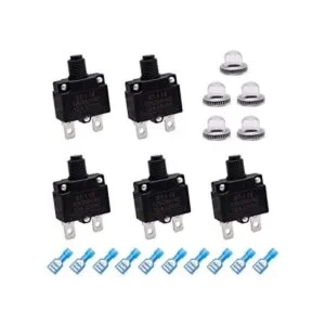 mxuteuk 5 interruptores de circuito de 12 amperios botón_1