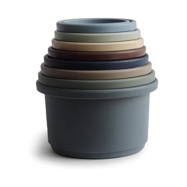 mushie Juguete de tazas apilables Fabricado en_2