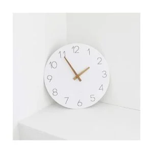 mooas Reloj de pared de madera plana reloj de pared de_2