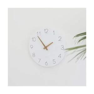 mooas Reloj de pared de madera plana reloj de pared de_3