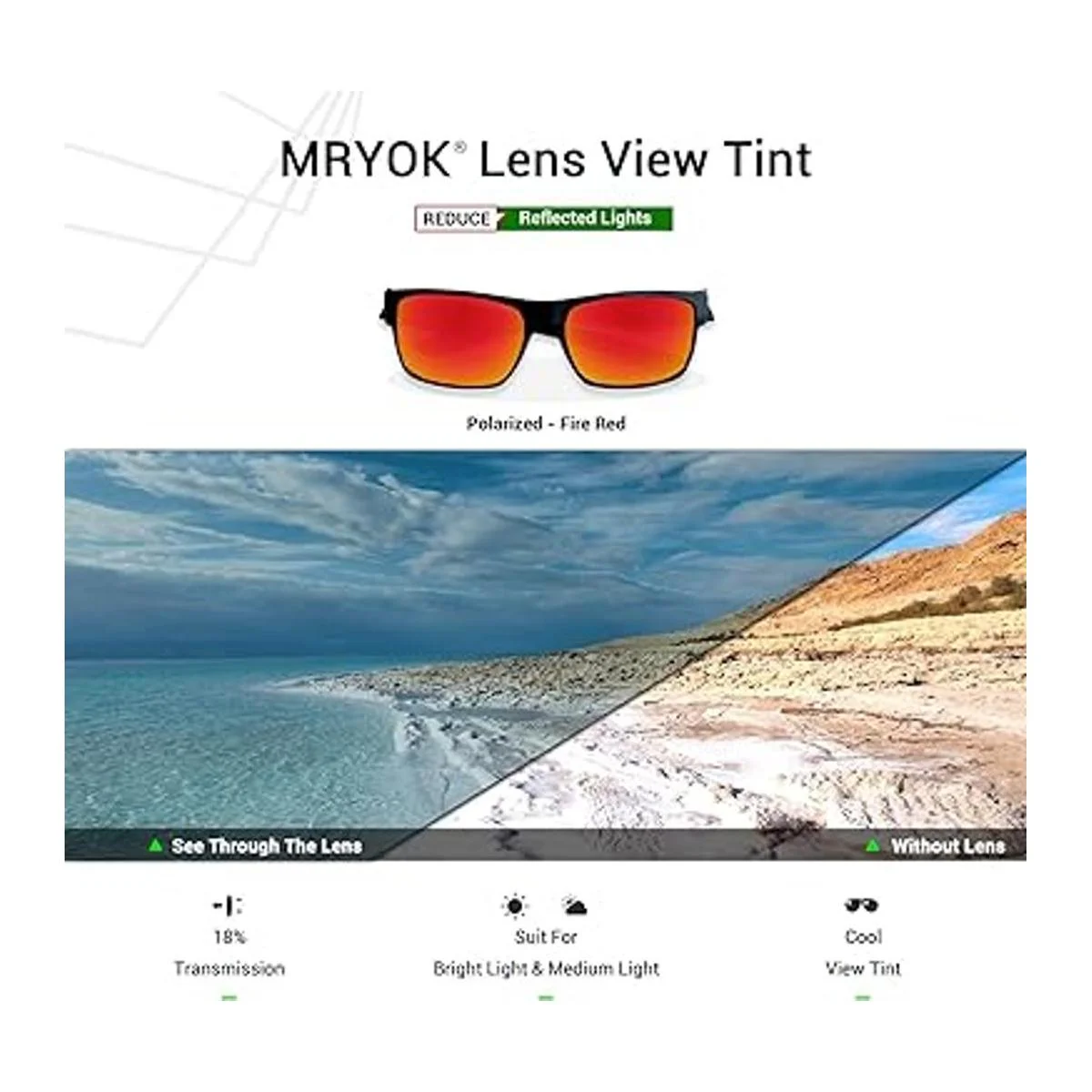 mryok Lentes de repuesto para Oakley Deviation Opciones_4