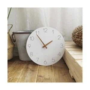 mooas Reloj de pared de madera plana reloj de pared de_4