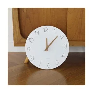 mooas Reloj de pared de madera plana reloj de pared de_5