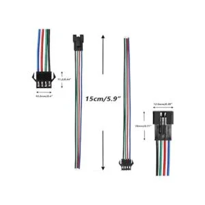 mxuteuk 20 pares de enchufe JST SM de 22 AWG de 4 pines_3