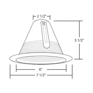 nicor iluminación 17551 un cono Deflector recortar para