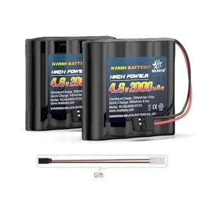 melasta Batería receptora RC de 4.8 V 2000 mAh NiMH