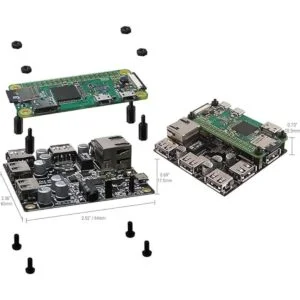 makerspot Pi Zero apilable USB Docking Hub_4