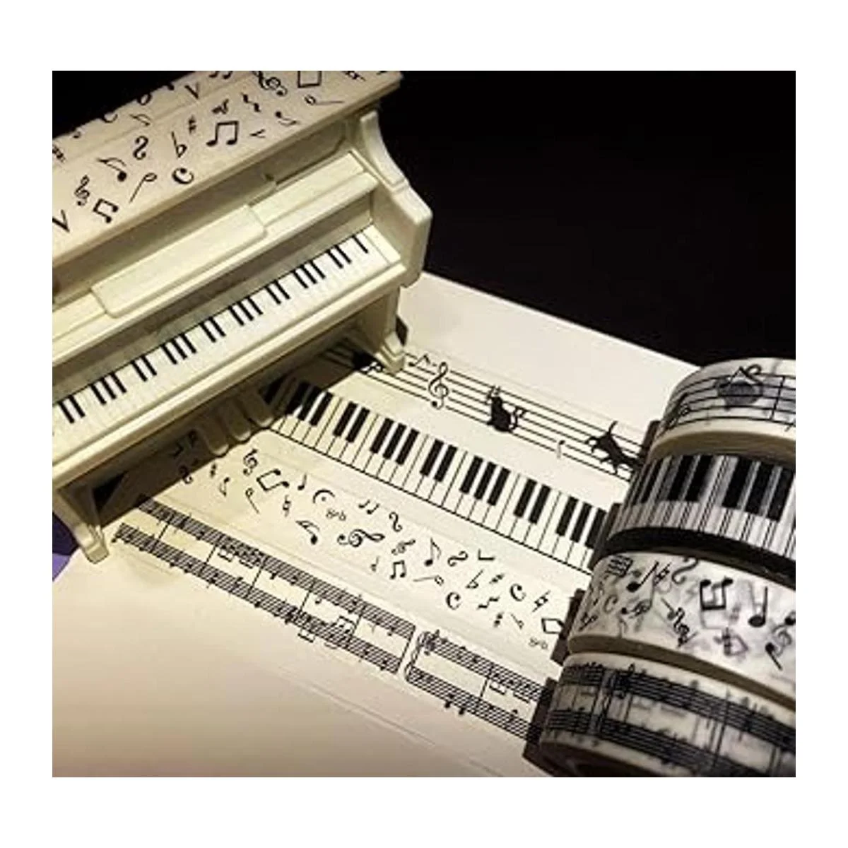 lovielf Juego de 4 rollos de cinta washi para notas de_4