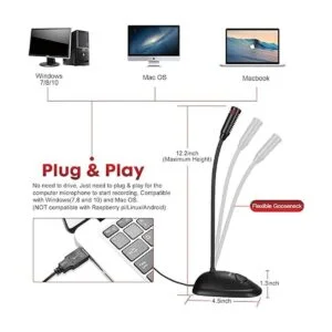 micrófono de escritorio usb con botón encendido y_5