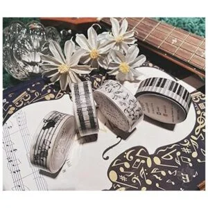 lovielf Juego de 4 rollos de cinta washi para notas de_6