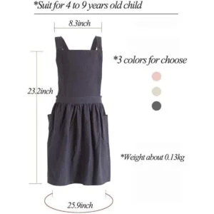 losofar Delantal de algodón para niños estilo japonés