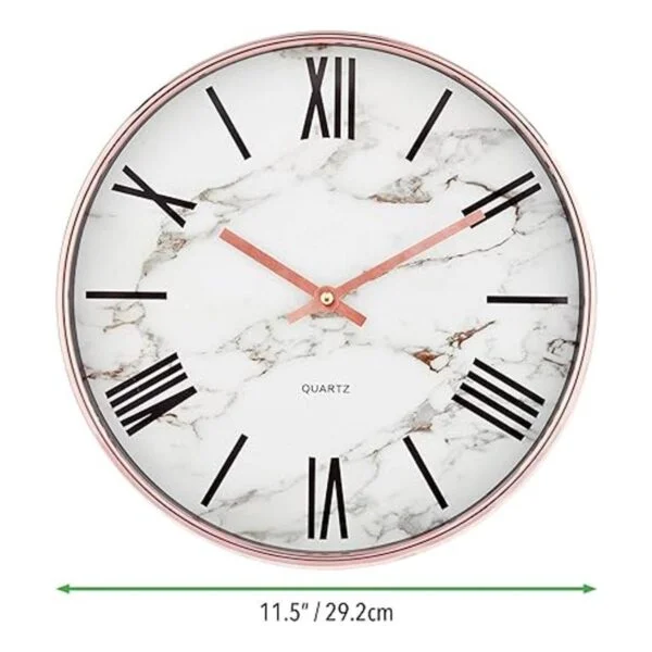 mDesign Reloj de pared moderno y elegante para la oficina