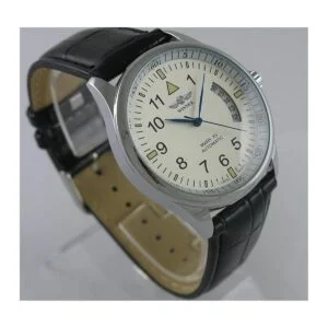 mastop Day Fecha piel Negro Automático Self Winding de_3