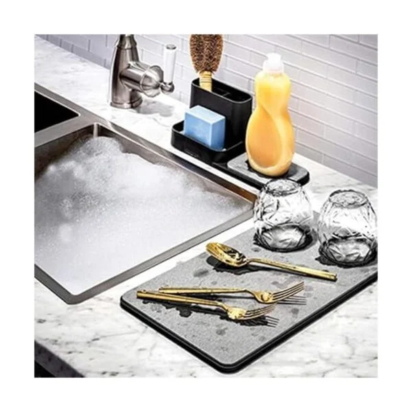 madesmart Alfombrilla de granito colección de piedras de_4