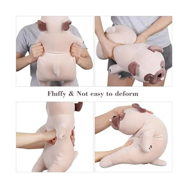 meowtastic Peluches con peso pug de felpa de bulldog_6