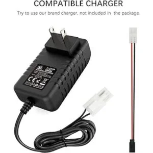 melasta Batería receptora RC de 6 V 2000 mAh recargable