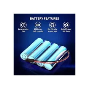 melasta Batería receptora RC de 4.8 V 2000 mAh NiMH
