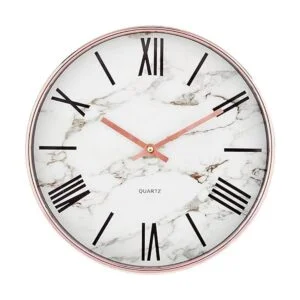 mDesign Reloj de pared moderno y elegante para la oficina