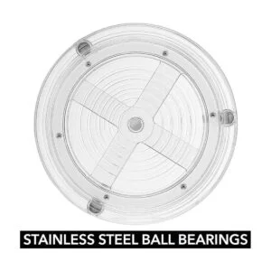 mDesign Lazy Susan Contenedor de almacenamiento de_4