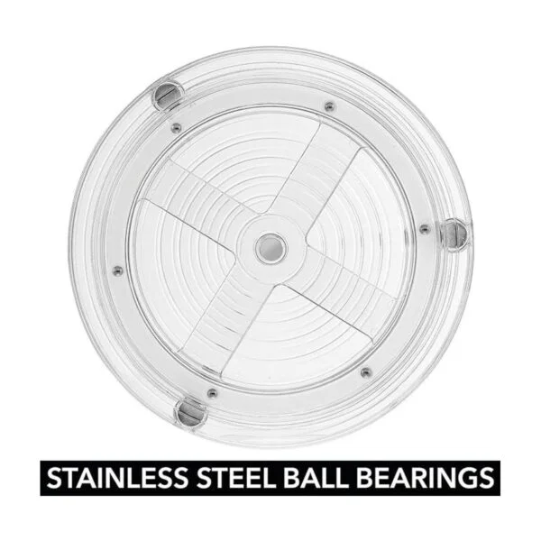 mDesign Lazy Susan Contenedor de almacenamiento de_4