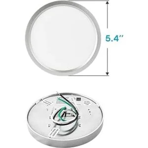 luxrite 5 inch LED Flush Mount luz de techo 10 W acabado_3