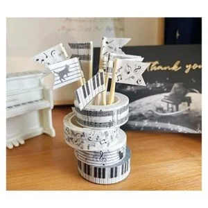 lovielf Juego de 4 rollos de cinta washi para notas de_3