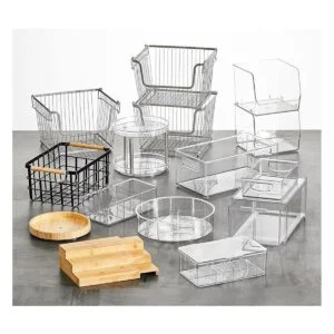 mDesign Lazy Susan Contenedor de almacenamiento de_6