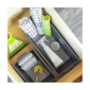 madesmart Cubo de basura grande clásico granito_4